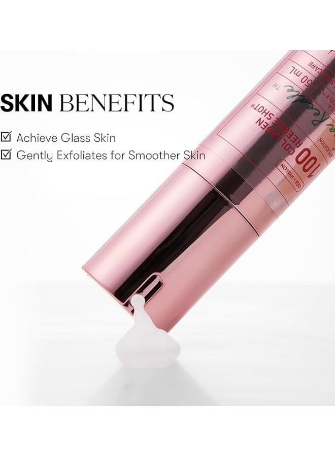 VT COSMETICS Pink Reedle Shot 100, Collagen Microneedling Serum, Firming & Elasticity, 500Da Collaagen Extract, Soft & Glass Skin, Pink Collaagen Serum, Korean Skin Booster 1.69Fl Oz(50ml) - Image 3